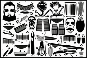 Barber razor tattoo idea