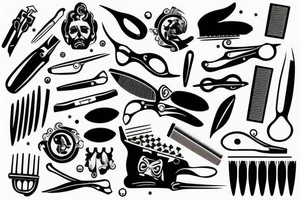 Barber razor tattoo idea