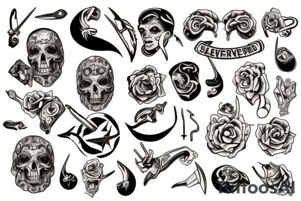 Severed ear tattoo idea
