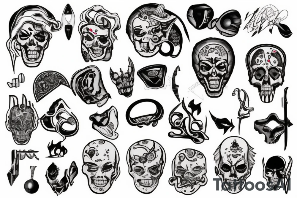 Severed ear tattoo idea