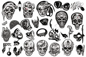 Severed ear tattoo idea