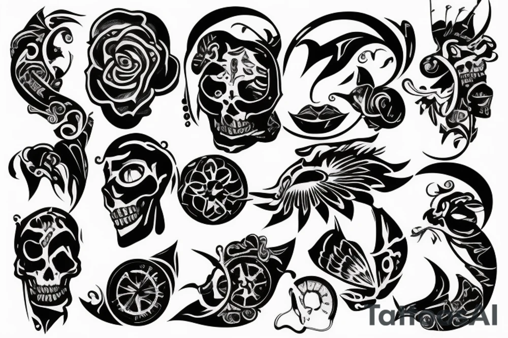 Sliced ear tattoo idea