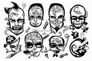 Straight razor tattoo idea