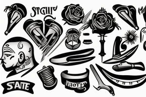 Straight razor tattoo idea