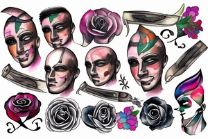 Straight razor tattoo idea