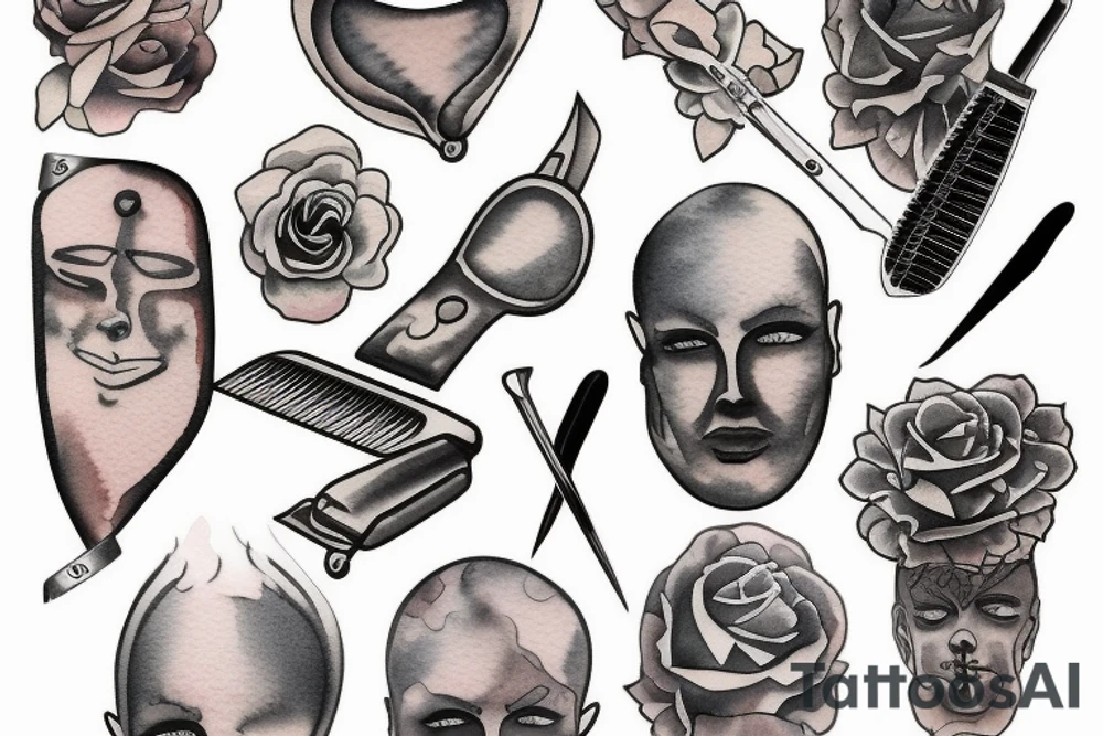 Straight razor tattoo idea