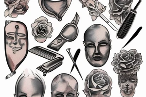 Straight razor tattoo idea