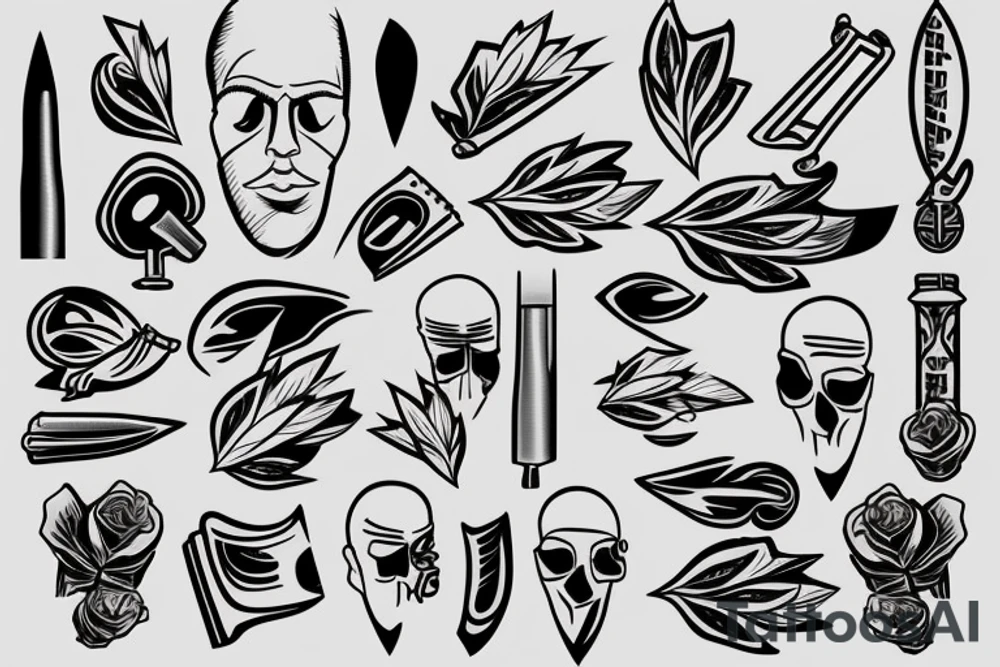 Straight razor tattoo idea