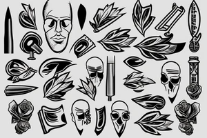 Straight razor tattoo idea