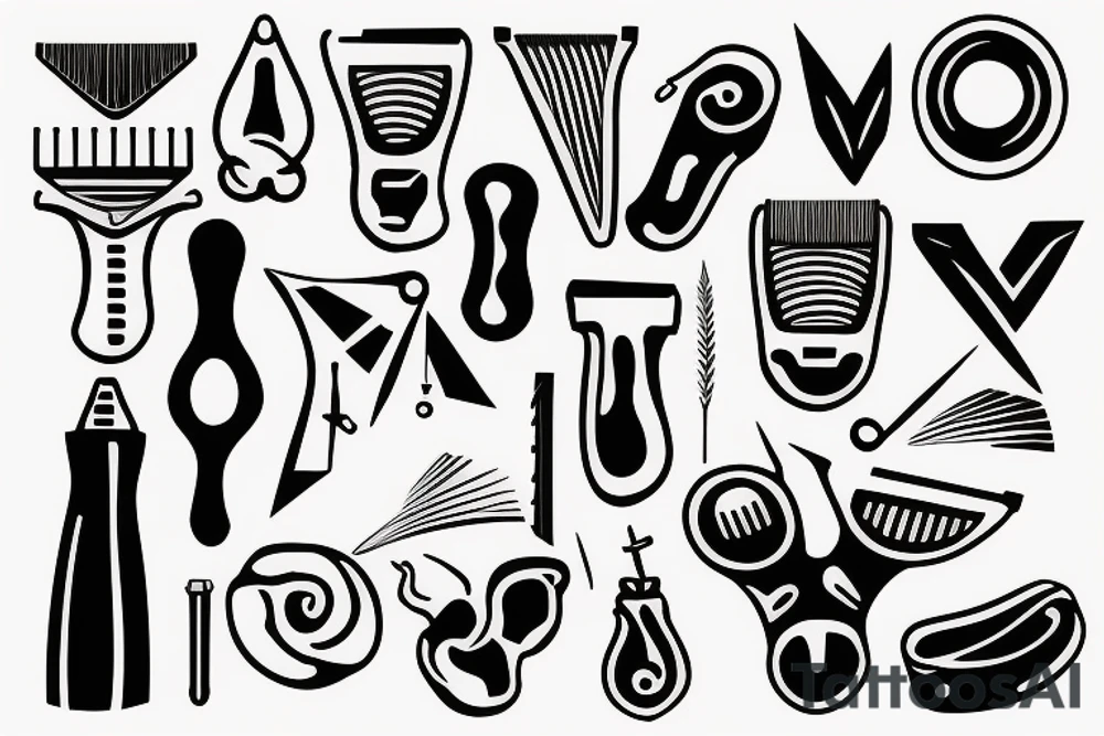 Straight razor tattoo idea