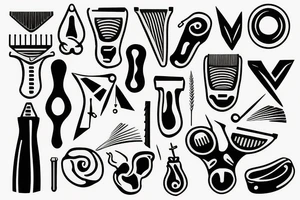 Straight razor tattoo idea