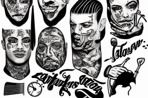 Cut throat razor
Barber tattoo idea