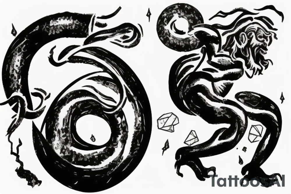 Sisyphus rolling rock up a mountain tattoo idea Sisyphus rolling rock up a mountain tattoo idea
