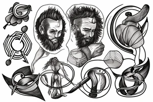 Greek sisyphus tattoo idea