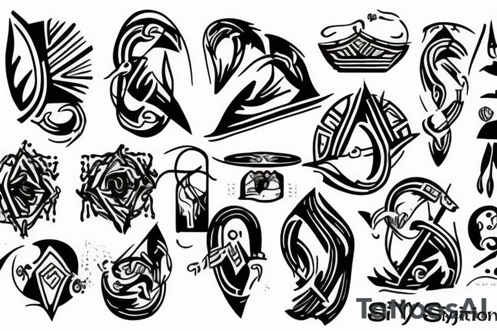 Greek sisyphus tattoo idea