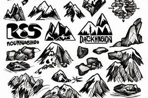 Man pushing rock up a mountain tattoo idea