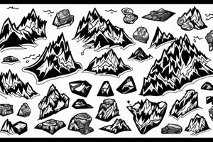 Man pushing rock up a mountain tattoo idea