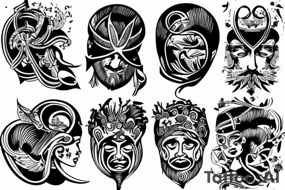 Greek god tattoo idea