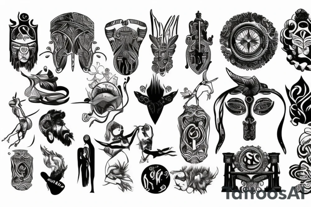 Greek god tattoo idea