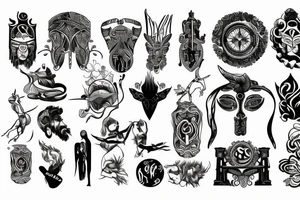 Greek god tattoo idea