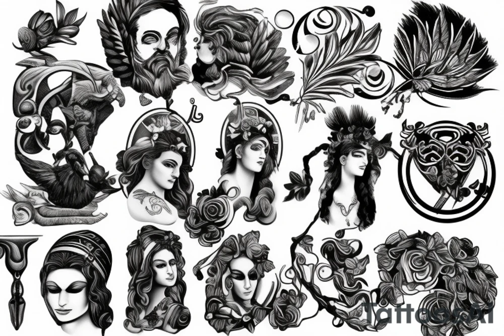 Greek god tattoo idea