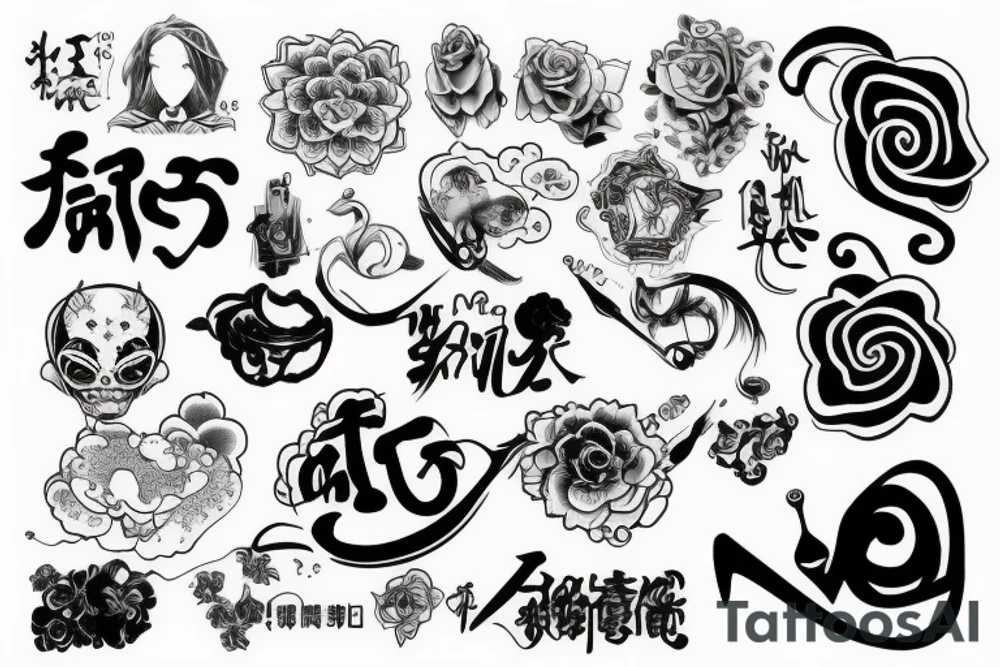 金字塔和陨石 tattoo idea