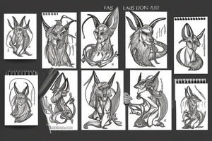 Anubis holding scales tattoo idea