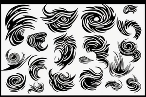 Wave on a bicep tattoo idea