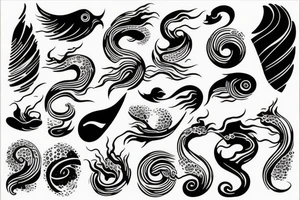Ocean waves tattoo idea