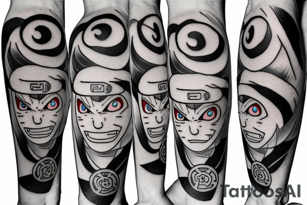 Naruto nine tails tattoo idea