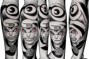 Naruto nine tails tattoo idea