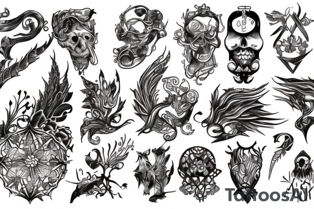 Burning man tattoo idea