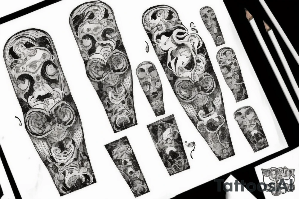 Quattro margherite il cui stelo si intreccia tattoo idea