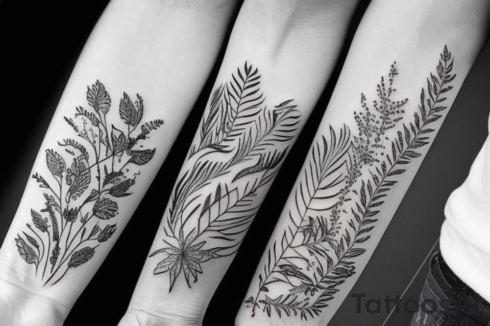 plants tattoo idea