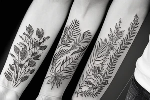 plants tattoo idea