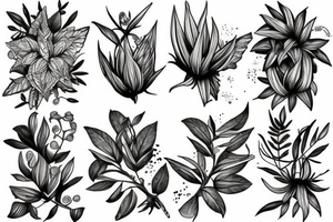 plants tattoo idea