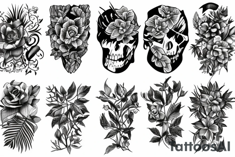 plants tattoo idea