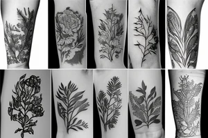 plants tattoo idea