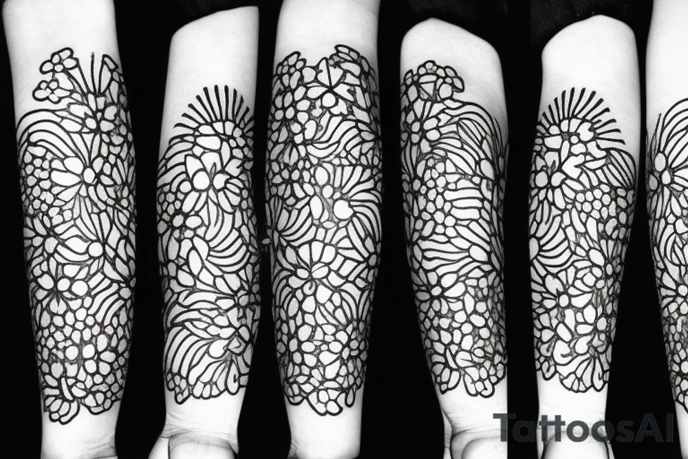 carnation, violet, poppy, and chrysanthemum tattoo idea