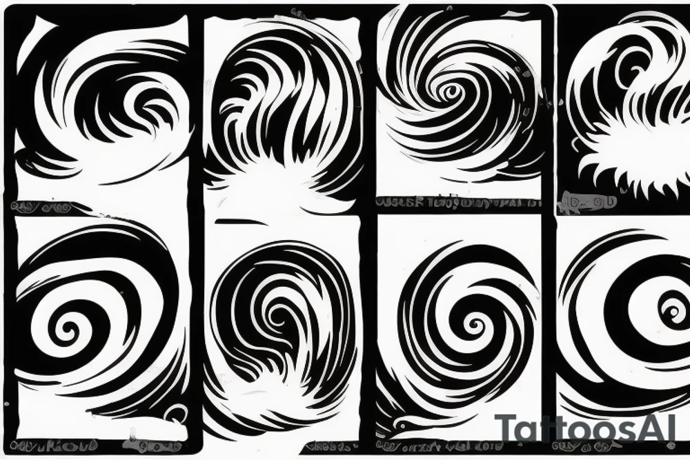 Wave on a backboard tattoo idea