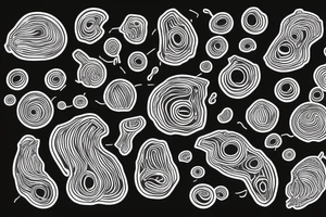 A bacterium but minimalistic with a single strand of RNA inside tattoo idea