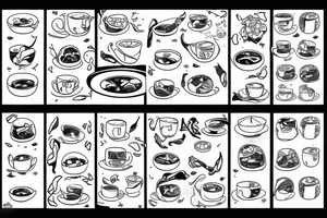A bowl of miso soup tattoo idea