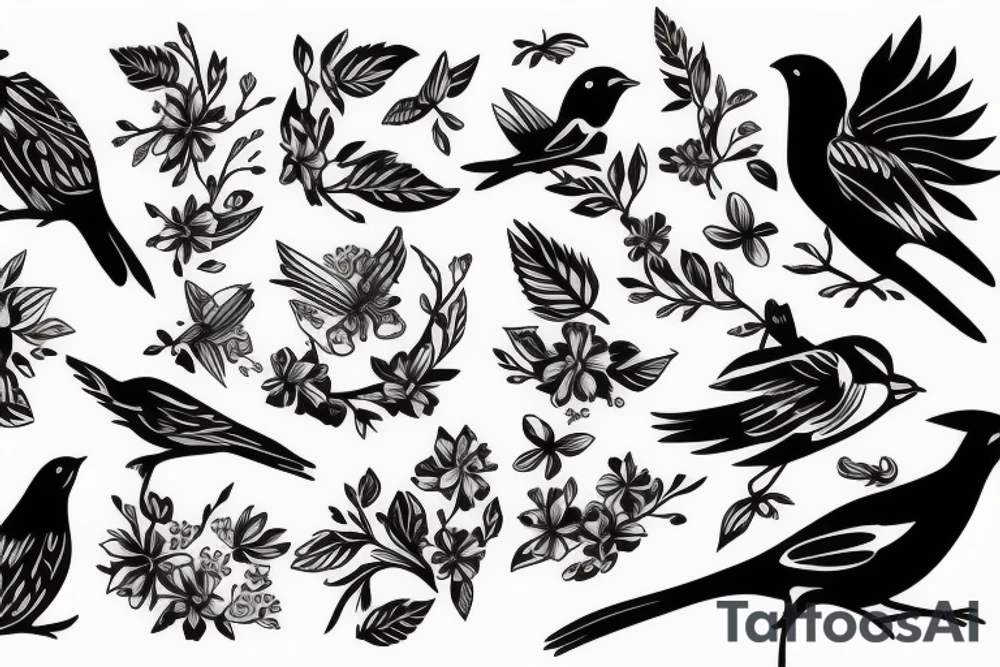 sparrow tattoo idea