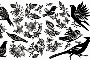 sparrow tattoo idea