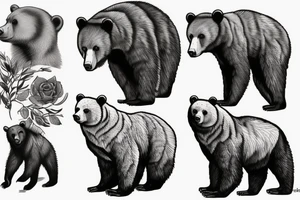 Bear cub tattoo idea