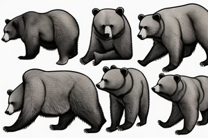 Bear cub tattoo idea