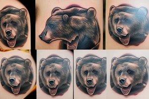 Bear cub tattoo idea