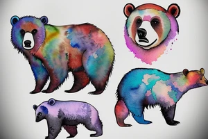Bear cub tattoo idea