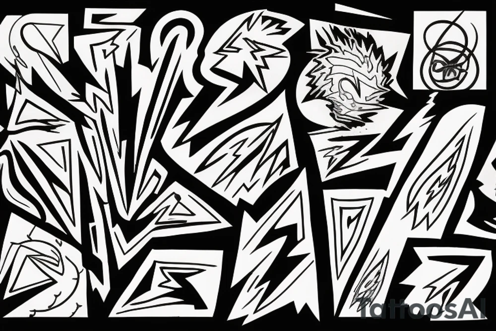 Grateful Dead lightning bolt tattoo idea