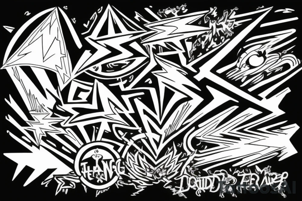 Grateful Dead lightning bolt tattoo idea